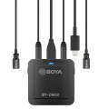 BOYA BY-DM20 Dual-Channel Recording Lavalier Microphone for iPhone / Android(Type-C) / Laptop(Black)