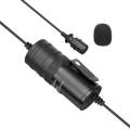 BOYA BY-M1 PRO Universal 3.5mm Plug Omni-directional Lavalier Microphone, Cable Length: 6m (Black)