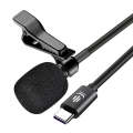 YICHUANG YC-LM10 USB-C / Type-C Intelligent Noise Reduction Condenser Lavalier Microphone, Cable ...
