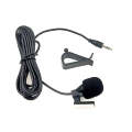 ZJ015MR Stereo 3.5mm Straight Plug Car Navigation DVD External Paste Microphone, Length: 3m