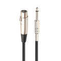 1.8m XLR 3-Pin Female to 1/4 inch (6.35mm) Mono Shielded Microphone Mic Cable