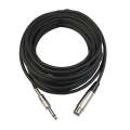 1.8m XLR 3-Pin Female to 1/4 inch (6.35mm) Mono Shielded Microphone Mic Cable