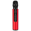 K3 Bluetooth 5.0 Karaoke Live Stereo Sound Wireless Bluetooth Condenser Microphone (Red)