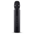 K6 Bluetooth 4.2 Karaoke Live Stereo Sound Wireless Bluetooth Condenser Microphone (Black)