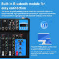 F7 Home 7-channel Bluetooth USB Reverb Mixer, US Plug(Black)