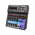 TEYUN NA6 6-channel Small Mixing Console Mobile Phone Sound Card Live Broadcast Computer Recordin...