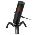 Yanmai Q18 USB Professional Computer Microphone Anchor Recording Karaoke Condenser Microphone (Bl...