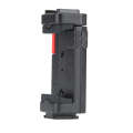Fotopro SJ-89 Carbon Fiber Texture Tripod Mount Adapter Phone Clamp Bracket with Cold Shoe(Black)