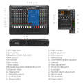 XTUGA B1404FX 14 Channels Bluetooth Audio Mixer Digital DJ Controller Sound Mixing Console (EU Plug)