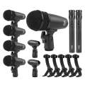 XTUGA MI7-A 7-Piece Wired Dynamic Drum Mic Kit Kick Bass Tom/Snare Cymbals Microphone Set