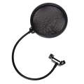 Double-layer Recording Microphone Studio Wind Screen Pop Filter Mask Shield with Clip Stabilizing...