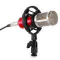 BM-800 3.5mm Studio Recording Wired Condenser Sound Microphone with Shock Mount, Compatible with ...