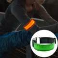 LED Flash Safety Reflective Nylon Light Battery Sports Wrist Belt(Yellow)