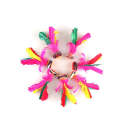 5 PCS Colourful Feather Kick Shuttlecock Foot Exercise Toy, Random Color Delivery