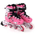 Children Thickened Bracket Roller Skates Skating Shoes, Size : M(Pink)