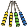 1.2M 6 Knots Telescopic Stainless Steel Rubber Sleeve Teaching Stick Guide Signal Flag, Random Co...