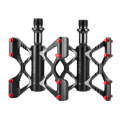 PROMEND PD-M56 1 Pair Mountain Bicycle Aluminum Alloy 3-Bearings Pedals (Black)