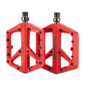 PROMEND PD-M42 1 Pair Mountain Bicycle Nylon High-speed Bearing Pedals(Red)