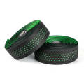 PROMEND GR-082 1 Pair Two-color Antiskid Bicycle Grips Tape (Black+green)
