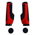 PROMEND GR-504 1 Pair TPR Ergonomic Ball Bicycle Grip Cover (Black Red)