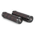 PROMEND GR-515 1 Pair Shock-absorbing Anti-skid Mountain Bike Grips Cover (Black Red)
