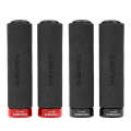 PROMEND GR-513 1 Pair Bicycle Antiskid Sweat-absorbing Sponge Grips Cover (Black Red)