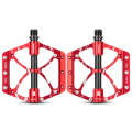 PROMEND PD-M52C 1 Pair Bicycle Aluminum Alloy + Carbon Fiber Tube Bearing Pedals (Red)