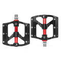 PROMEND PD-M88 1 Pair Mountain Bicycle Aluminum Alloy 3-Bearings Pedals (Black)