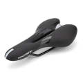 PROMEND SD-567 Hollow Breathable Silicone Racing Bicycle Saddle(Black White)