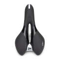 PROMEND SD-567 Hollow Breathable Silicone Racing Bicycle Saddle(Black White)