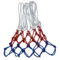 Regular Edition Polyester Rope Basketball Frame Net (White Red Blue)