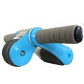 Folding Abdominal Roller Round Home Office Mute Fitness Equipment Sports for Man / Woman (Blue)