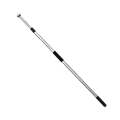 2.5M 2 Knots Multi-function Telescopic Stainless Steel Teaching Stick Guide Flagpole Signal Flag