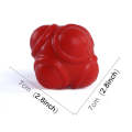Hexagonal Reaction Ball Quickness and Agility Training Ball, Training Hand and Eye Coordination(Red)
