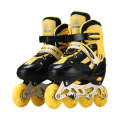 Oushen Adjustable Full Flash Children Single Four-wheel Roller Skates Skating Shoes Set, Size : M...