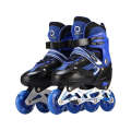 Oushen Adjustable Full Flash Children Single Four-wheel Roller Skates Skating Shoes Set, Size : L...