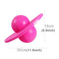 Bouncing Ball Explosion-proof Balance Outdoor Inflatable Exercise Jumping Balls Toys (Pink)