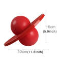 Bouncing Ball Explosion-proof Balance Outdoor Inflatable Exercise Jumping Balls Toys (Red)