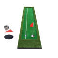 PGM Golf Double Colors Putting Mat Push Rod Trainer, Size: 50x300cm(Green)