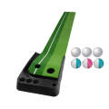 PGM Golf Putting Mat Push Rod Trainer 3m, with Three Soft Balls & Three Bicolor Balls, without Au...