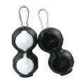 2 PCS Golf Silicone Double-ball Protective Sleeve(Black)