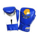 SUTENG Cartoon PU Leather Fitness Boxing Gloves for Children(White + Baby Blue)