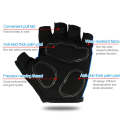 BaseCamp BC-204 Bicycle Half Finger Gloves Lycra Fabric Cycling Gloves, Size: S(Black)