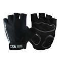 BaseCamp BC-204 Bicycle Half Finger Gloves Lycra Fabric Cycling Gloves, Size: L(Black)