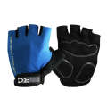 BaseCamp BC-204 Bicycle Half Finger Gloves Lycra Fabric Cycling Gloves, Size: L(Blue)