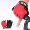 BaseCamp BC-204 Bicycle Half Finger Gloves Lycra Fabric Cycling Gloves, Size: XL(Red)
