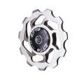 ZTTO 11T 4/5/6 MM Bicycle Derailleur Ceramic Bearing Bicycle Accessories (Silver)