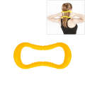PP Double Massage Point Yoga Circle Fascia Stretching Ring Pilates Resistance Ring (Yellow)
