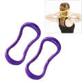 2 PCS PP Double Massage Point Yoga Circle Fascia Stretching Ring Pilates Resistance Ring (Purple)
