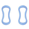 2 PCS PP Double Massage Point Yoga Circle Fascia Stretching Ring Pilates Resistance Ring (Sky Blue)